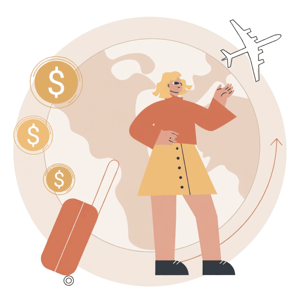 Traveler earning from extra baggage space using the Pasuyo app.